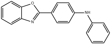 4-(2-Benzoxazolyl)-N-phenylbenzenamine 化学構造式