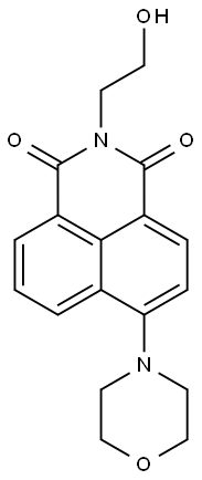 1H-Benz[de]isoquinoline-1,3(2H)-dione,2-(2-hydroxyethyl)-6-(4-morpholinyl)- Structure
