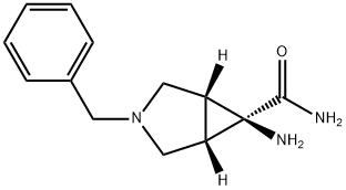 (1R,5S,6s)-6-amino-3-benzyl-3-azabicyclo[3.1.0]hexane-6-carboxamide Structure