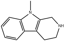 1H-PYRIDO[3,4-B]INDOLE, 2,3,4,9-TETRAHYDRO-9-METHYL- Struktur
