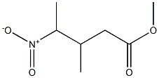 Pentanoic acid, 3-methyl-4-nitro-, methyl ester Struktur