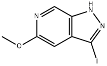 3-Iodo-5-methoxy-1H-pyrazolo[3,4-c]pyridine 化学構造式