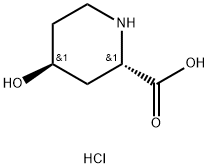 (2S,4S)-4-hydroxypiperidine-2-carboxylic acid hydrochloride Structure