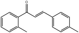 (2E)-1-(2-メチルフェニル)-3-(4-メチルフェニル)プロプ-2-エン-1-オン 化学構造式