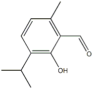 Benzaldehyde, 2-hydroxy-6-methyl-3-(1-methylethyl)- Struktur