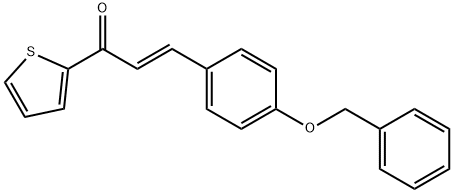 (2E)-3-[4-(benzyloxy)phenyl]-1-(thiophen-2-yl)prop-2-en-1-one Structure