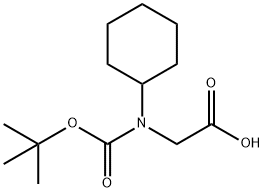 N-Boc-N-cyclohexyl-glycine Structure