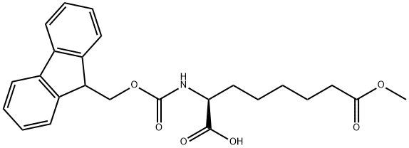 Fmoc-S-2-Aminosuberic acid 8-methyl ester Struktur