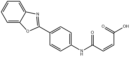 3-(4-(benzo[d]oxazol-2-yl)phenylcarbamoyl)acrylic acid Structure