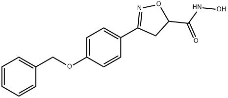 N-hydroxy-3-(4-phenylmethoxyphenyl)-4,5-dihydro-1,2-oxazole-5-carboxamide Structure