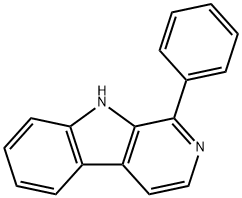 1-苯基-Β-咔啉, 16765-79-0, 结构式
