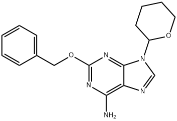 2-(Benzyloxy)-9-(tetrahydro-2H-pyran-2-yl)-9H-purin-6-amine Structure