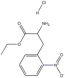 2-nitro-DL-Phenylalanine ethyl ester monohydrochloride 化学構造式