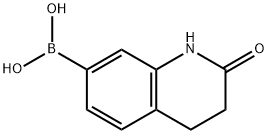 1,2,3,4-tetrahydro-2-oxoquinolin-7-yl-7-boronic acid 化学構造式