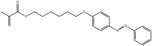 2-Propenoic acid, 2-methyl-, 6-[4-(2-phenyldiazenyl)phenoxy]hexyl ester Structure