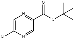 5-氯吡嗪-2-羧酸叔丁酯 结构式