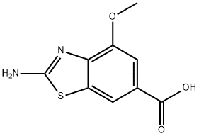 2-氨基-4-甲氧基苯并[D]噻唑-6-羧酸, 1693733-65-1, 结构式