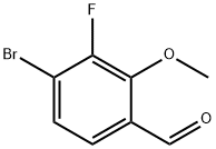4-Bromo-3-fluoro-2-methoxy-benzaldehyde Structure