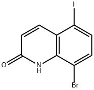8-bromo-5-iodo-1,2-dihydroquinolin-2-one Struktur