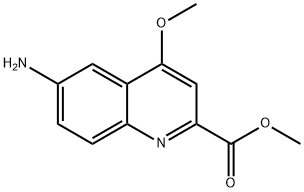 6-Amino-4-methoxy-quinoline-2-carboxylic acid methyl ester 结构式