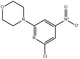4-(6-CHLORO-4-NITROPYRIDIN-2-YL)MORPHOLINE, 1698593-57-5, 结构式