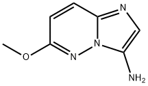 6-Methoxyimidazo[1,2-b]pyridazin-3-amine 化学構造式