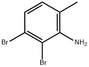 2,3-Dibromo-6-methylaniline 化学構造式
