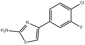 4-(4-chloro-3-fluorophenyl)-1,3-thiazol-2-amine Struktur