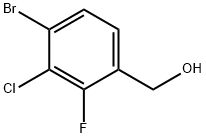 4-溴-3-氯-2-氟苄醇 结构式