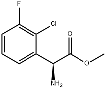 METHYL(2S)-2-AMINO-2-(2-CHLORO-3-FLUOROPHENYL)ACETATE Structure