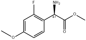 METHYL(2R)-2-AMINO-2-(2-FLUORO-4-METHOXYPHENYL)ACETATE Structure