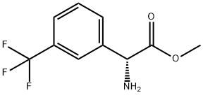 METHYL(2R)-2-AMINO-2-[3-(TRIFLUOROMETHYL)PHENYL]ACETATE 化学構造式
