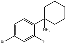 1-(4-bromo-2-fluorophenyl)cyclohexan-1-amine Struktur
