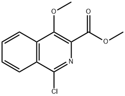 methyl 1-chloro-4-methoxyisoquinoline-3-carboxylate Structure