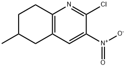 2-Chloro-6-methyl-3-nitro-5,6,7,8-tetrahydro-quinoline Struktur