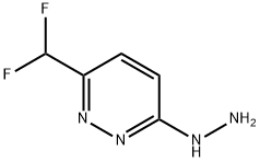3-肼基-6-(二氟甲基)哒嗪, 1706458-40-3, 结构式