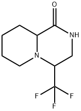 4-Trifluoromethyl-hexahydro-pyrido[1,2-a]pyrazin-1-one Struktur