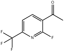 1-(2-Fluoro-6-trifluoromethyl-pyridin-3-yl)-ethanone Struktur