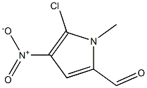 5-chloro-1-methyl-4-nitropyrrole-2-carbaldehyde Structure