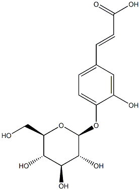 咖啡酸-4-O-葡萄糖苷, 17093-82-2, 结构式