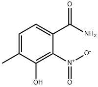 3-Hydroxy-4-methyl-2-nitro-benzamide Struktur