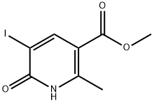 5-Iodo-2-methyl-6-oxo-1,6-dihydro-pyridine-3-carboxylic acid methyl ester Structure