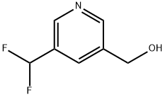 (5-(二氟甲基)吡啶-3-基)甲醇, 1710472-65-3, 结构式