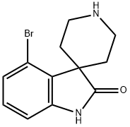 4-溴螺[二氢吲哚-3,4'-哌啶]-2-酮 结构式