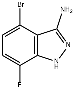 4-Bromo-7-fluoro-1H-indazol-3-ylamine Structure