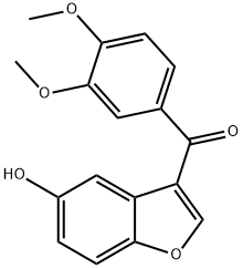 (3,4-Dimethoxy-phenyl)-(5-hydroxy-benzofuran-3-yl)-methanone Structure