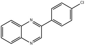 2-(4-氯苯基)喹喔啉 结构式