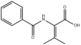2-benzamido-3-methylbut-2-enoic acid Struktur