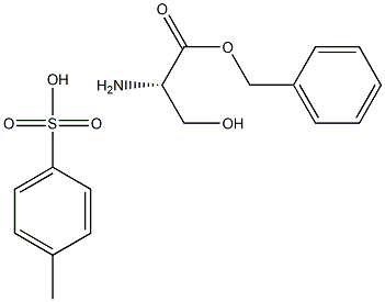 L-Serine, phenylmethyl ester, 4-methylbenzenesulfonate (salt) Struktur