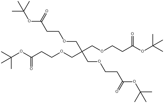 Tetra(t-butoxycarbonylethoxymethyl) Methane Structure